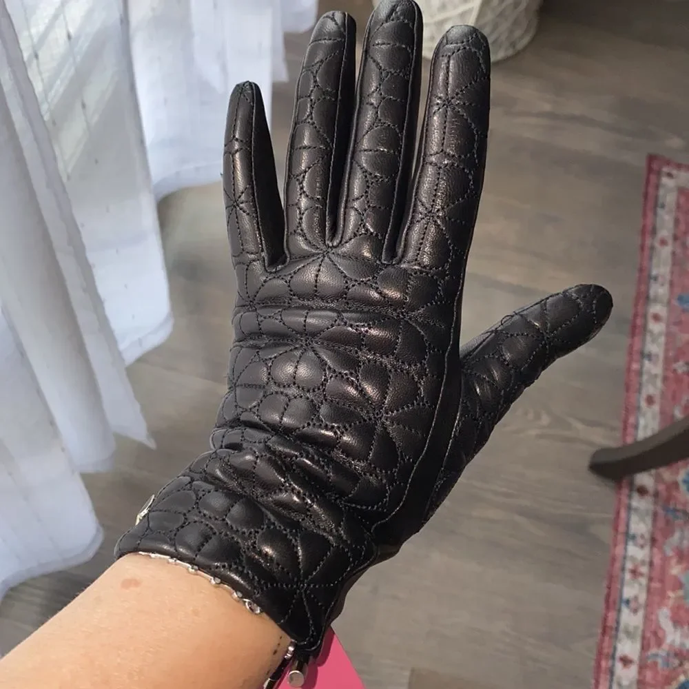Kate Spade leather gloves